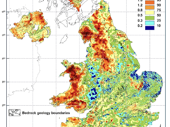 Selenium UK map