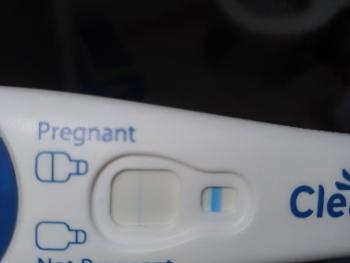 Clear blue pregnancy test