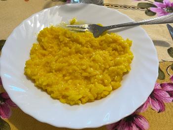  Today Saffron rice, Carnaroli rice, Tre Cuochi saffron, delicious.
