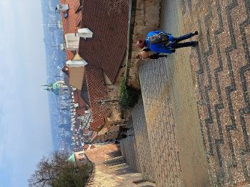 Walking down from Prague Castle 