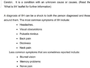 List of symptoms 