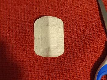 Band aid folded in half