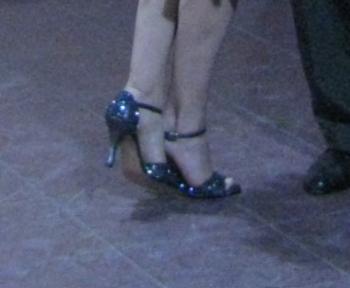 Pair of very glittery tango shoes!