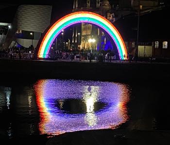 Rainbow of hope. 
