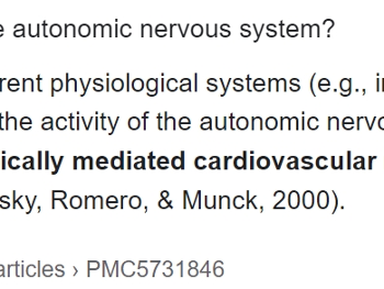 Cortisol and autonomic connection