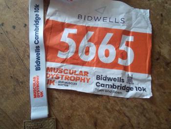 Medal and bib