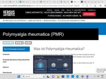 Versus Arthritis PMR page in German courtesy of Google.
