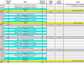 30day Training plan