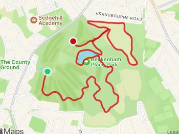 New route for Beckenham park run
