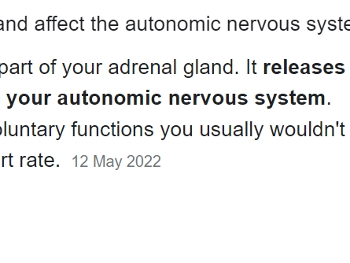 Adrenals and autonomic connection...