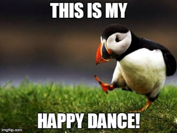 Puffin Happy Dance!