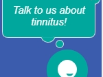 a thought bubble, with the words 'talk to us' within it, advertising our online chat