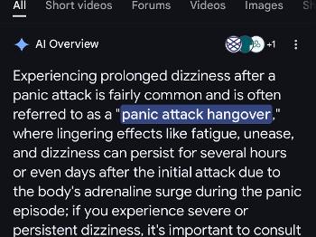 Panic attack hangover 