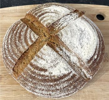 Picture of loaf made with Sekowa and mixed flours