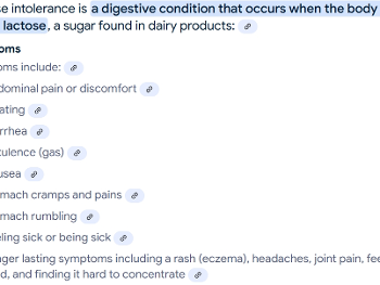 Lactose intolerance