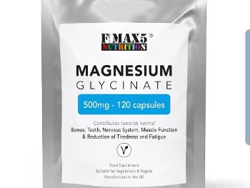 FMAX 5 Nutrition Magnesium Glycinate 500mg - 120 capsules