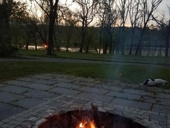 Bonfire at the river