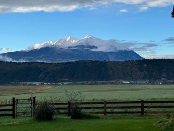 Mountains with snow 