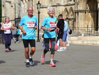 This is us running the York 10k in 2022