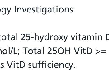 Blood results 