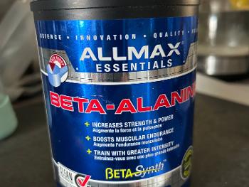 Container of Beta Alanine I purchased