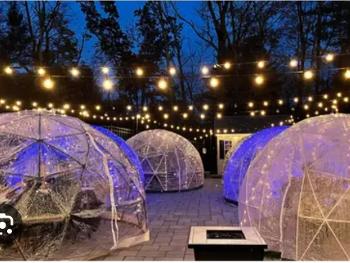 Winter igloos to dine in