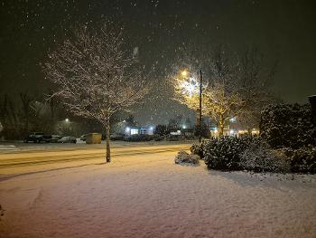 Unexpected snowfall