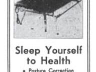 Ad for the bednasium invented by Joseph Pilates