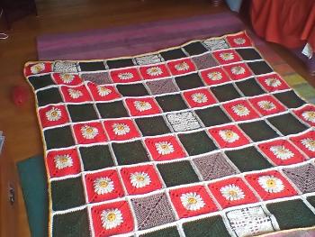 This is a blanket I crocheted recently for a friend having chemo.