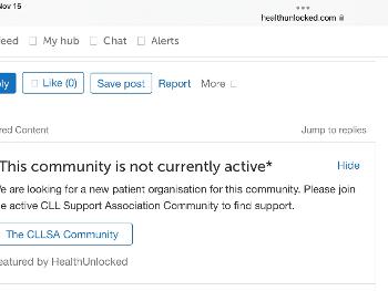 Non active community indicator