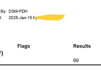 Lab results