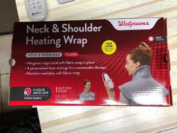Neck and shoulder heat wrap