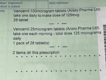 Vencamil prescription.