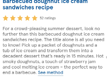 Ice-cream sandwich "recipe" 