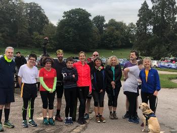 Group of runners at Lyme Park parkrun