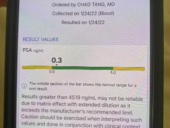 Lab results from MD Anderson.