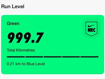 NRC run level 999.7km