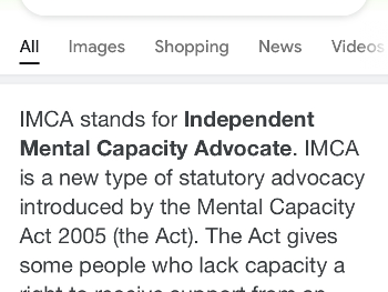 Information regarding what am IMCA is 