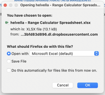 Screenshot of file open/save dialogue 
