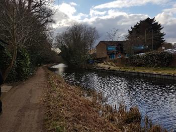 Return walk along the canal path