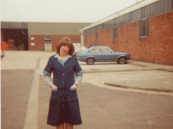 Sheila as an 19 year old machine operator in 1981