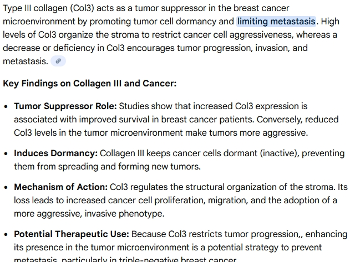 Collagen Powder Cancer Collagen slows metastasis? | Advanced Prostate Cancer