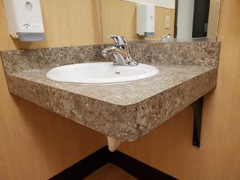 Hello!   This is a picture of a wall-mounted sink I want installed in the bathroom.