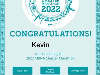 Marathon certificate 