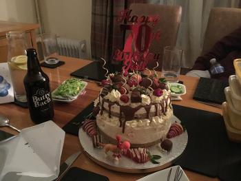 Birthday double tier cheesecake 🎂