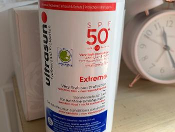 Image of Ultrasun sun cream in pump bottle 