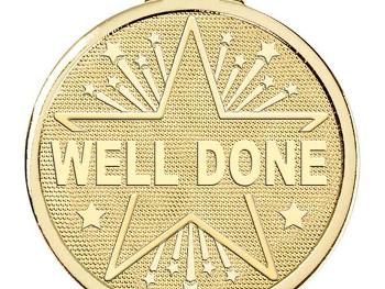 A medal that says 'well done'!
