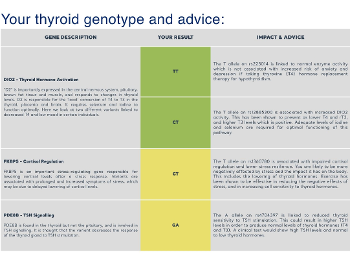 Your Thyroid Genotype and Advice 2