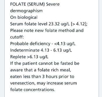 Folate from June 