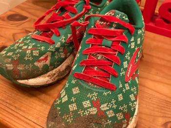 Christmas running shoes